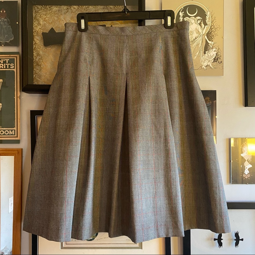 Isaac Mizrahi for Target Plaid Pleated Skirt